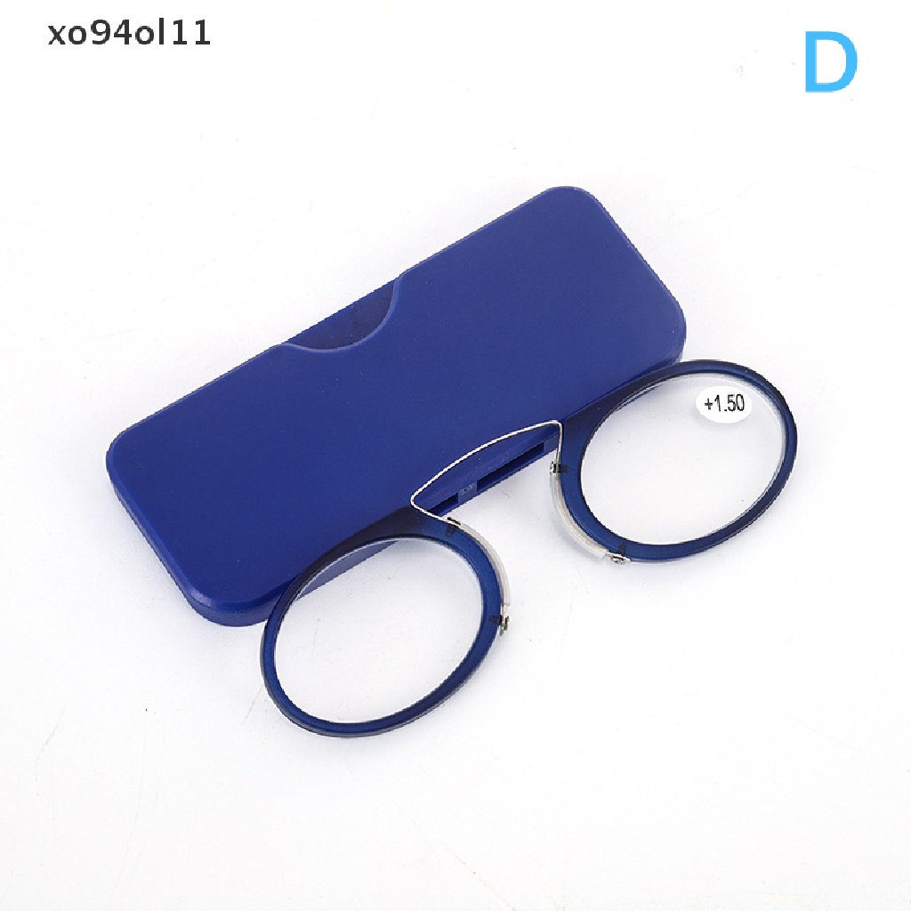 Xo Styles Hot Sale Stick On Phone Mini Clip Nose Bridge Kacamata Baca Kacamata Baca Kartu Ultra Tipis Kacamata Presbyopic Portabel Dengan Case OL