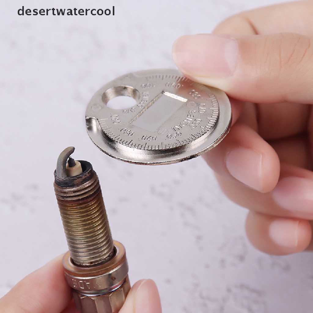 Deid 1PC 0.6-2.4mm Range Coin-Type Spark Plug Gage Gap Tool Feeler Spark Plug Gap Measurement Tool Martijn