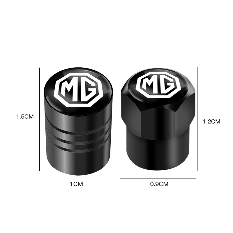 Mg 4Pcs Tutup Katup Ban Bahan Metal Penutup Batang Angin Ban Mobil Untuk MG4 ZS HS 4 Mulan EP MG5 MG6 GS 5aksesoris2022 2023