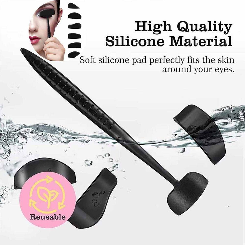 R-FLOWER Eye Shadow Powder Aplicator New 6in1 Crease Line Kits Lazy Set Makeup Mata