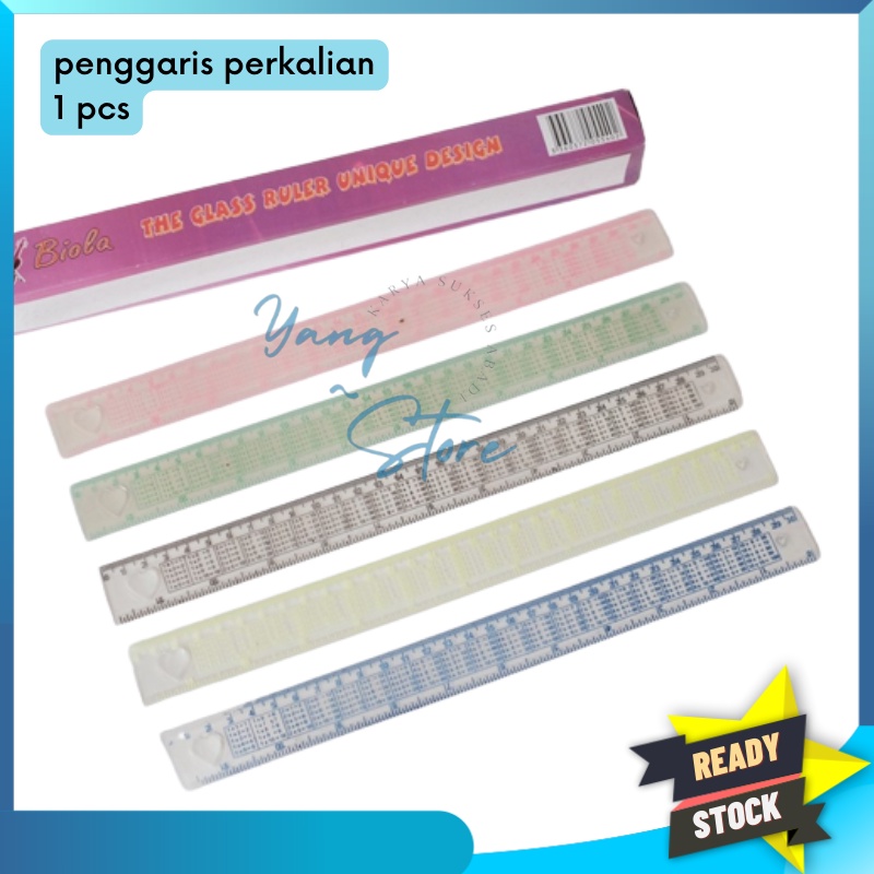 

YGS -G105- 1PCS PENGGARIS PERKALIAN - PENGGARIS 30CM PERKALIAN