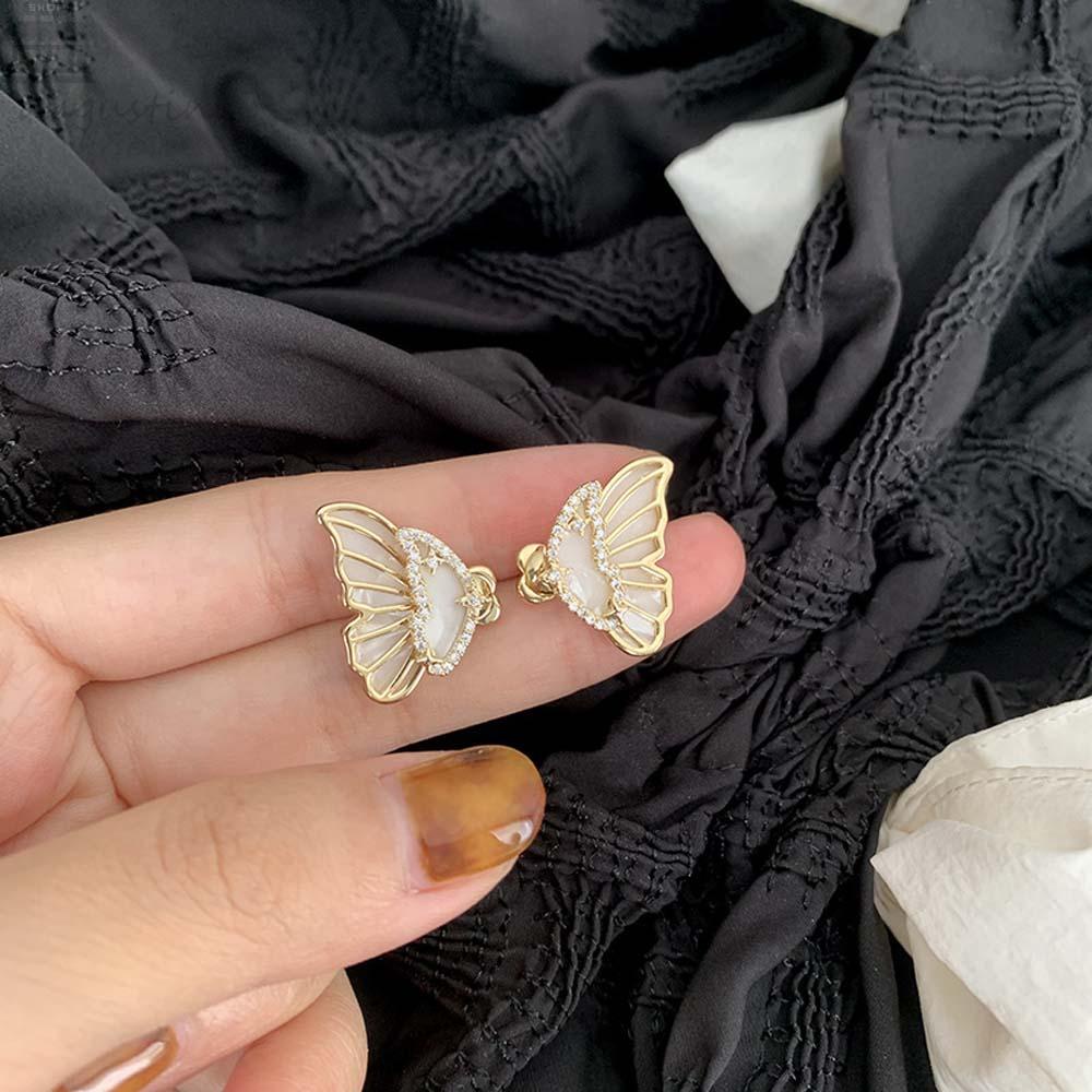 Anting Kupu-Kupu Agustina Temperamen Wanita Gadis Korea Fashion Perhiasan