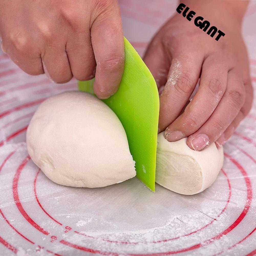 [Elegan] Pemotong Adonan Pizza 3pcs Dengan Skala Ukur Alat Baking Icing Serbaguna Chopper