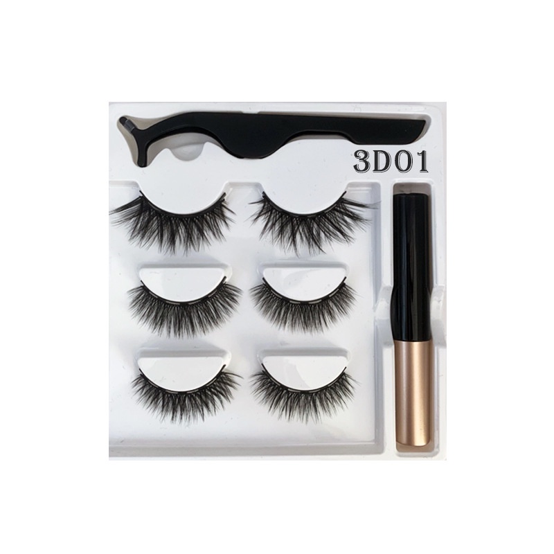 Mysterygirl - Bulu Mata Magnet Eyelash Magnetic Eyeliner 1 SET 3psg Bulu Mata Palsu Magnetik Beauty