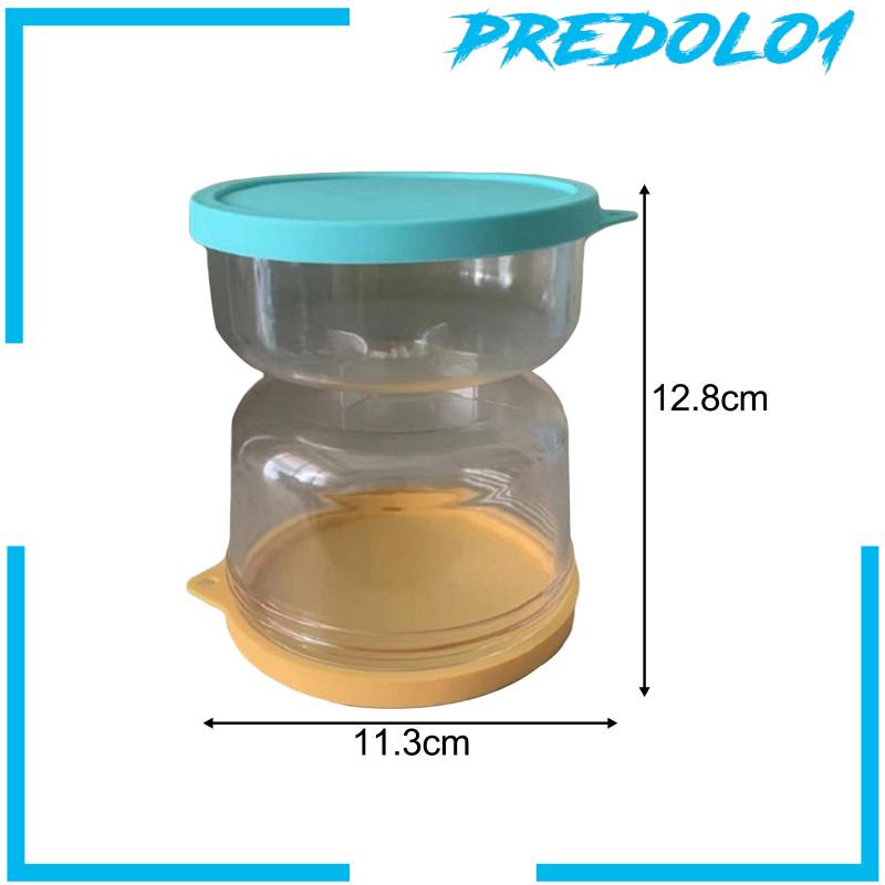 [Predolo1] Olive Hourglass Jar Toples Jam Pasir Acar Anti Bocor Untuk Wortel Buah Bawang