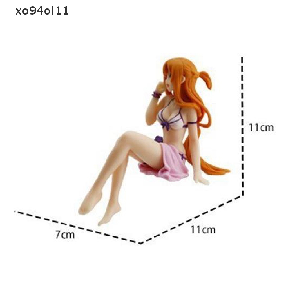 Xo 11cm Anime Sexy Action Figure Sitg posture Nyasna handmade Boneka Mobil Dekorasi Mainan Hadiah OL