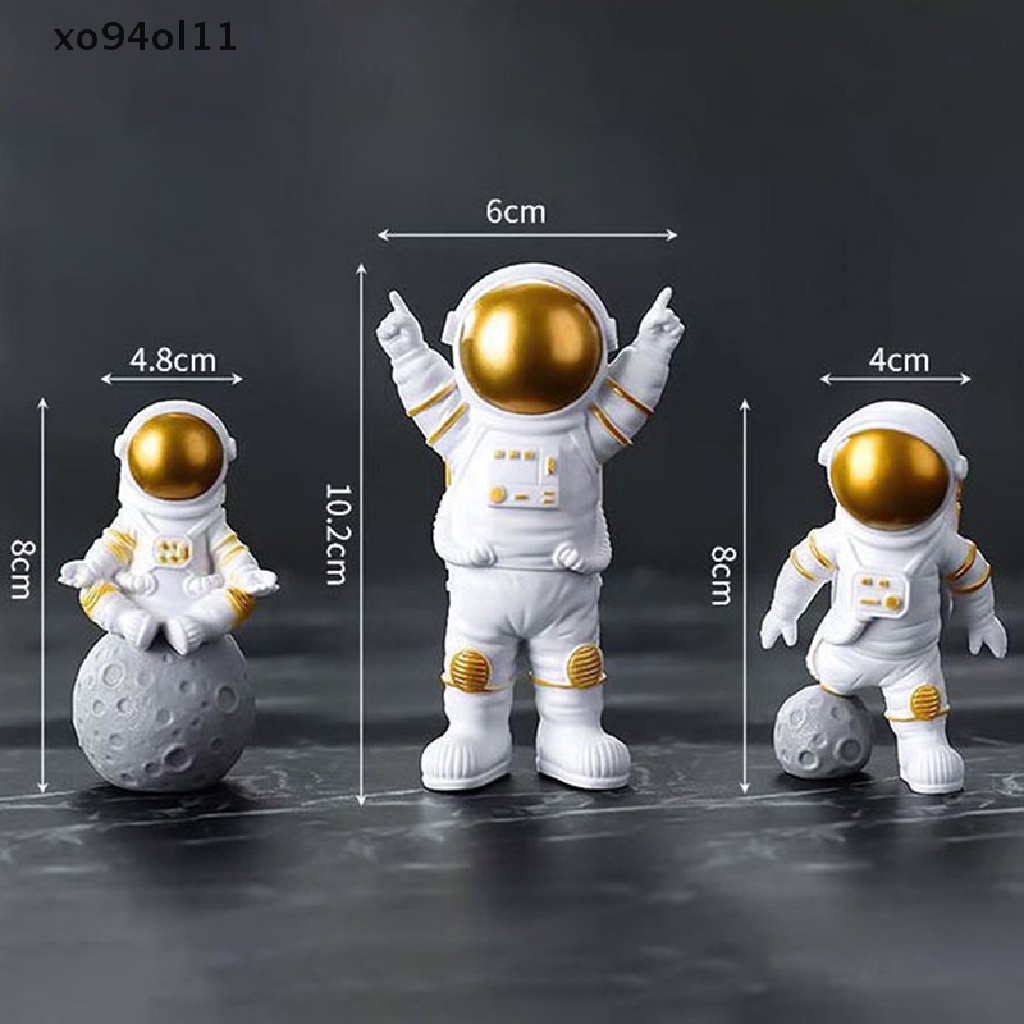 Xo Patung Astronot Nordic Patung Resin Dekorasi Rumah Modern Hiasan Meja OL