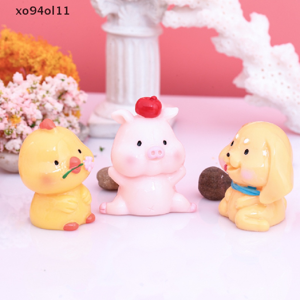 Xo 1PC Cina Dua Belas Zodiak Resin Kerajinan Tangan Rumah Kantor Patung Dekorasi OL