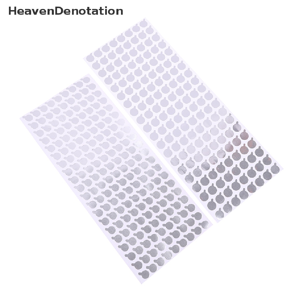 [HeavenDenotation] 2set Stiker Sealing Aluminium Foil Untuk Stiker Perekat Segel Mulut Tabung Lembut HDV