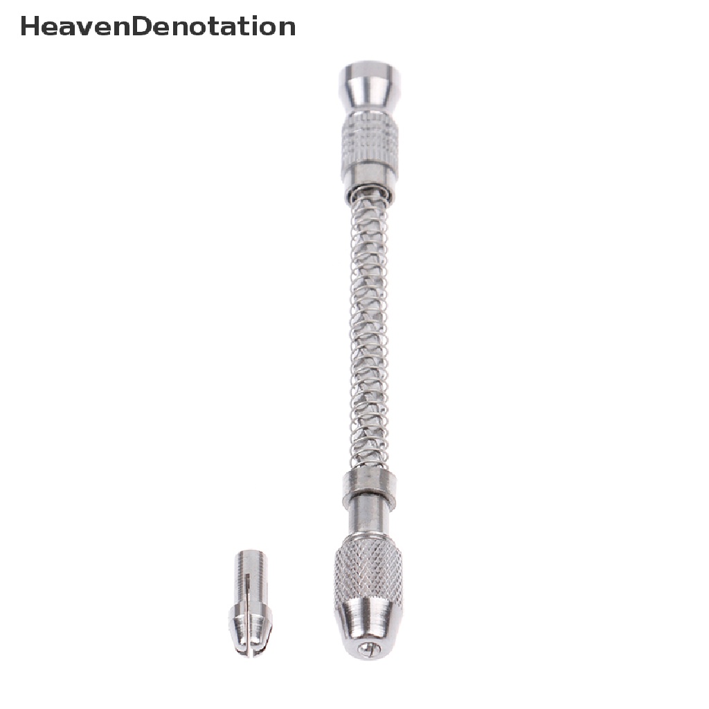 [HeavenDenotation] Bor Tangan Spiral Mini Full Metal Hand Twist Drill Alat Pelubang Manual HDV