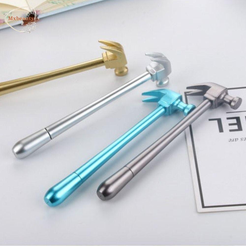 Mxbeauty Palu Pena Netral Tahan Lama Warna Metalik Tinta Biru Perlengkapan Kantor Mengambil Catatan Hadiah Lucu Penandatanganan Pulpen