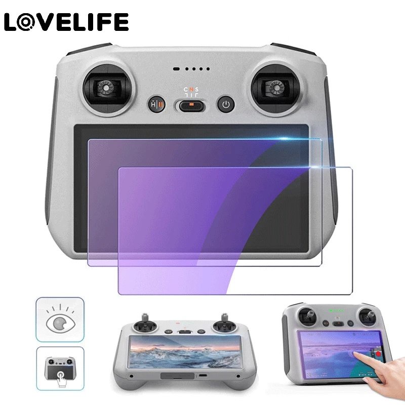 Hot Sale/9H HD Violet Tempered Glass Film Untuk DJI Mini 3pro, Full Cover High Definition Anti Pecah Anti-Sidik Jari Layar Penutup Pelindung Film