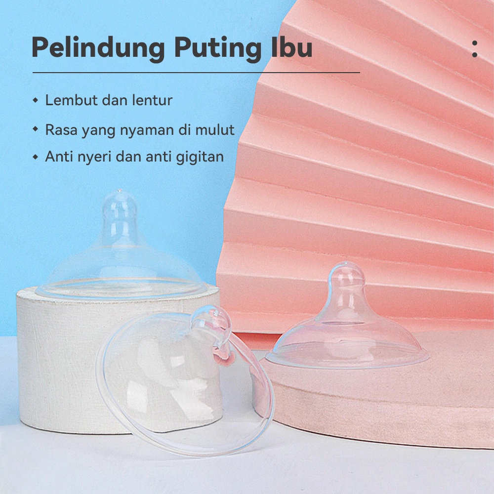 Lakhu Pelindung Puting Silikon Untuk Ibu Menyusui Nipple Shield Untuk Bayi Tumbuh Gigi