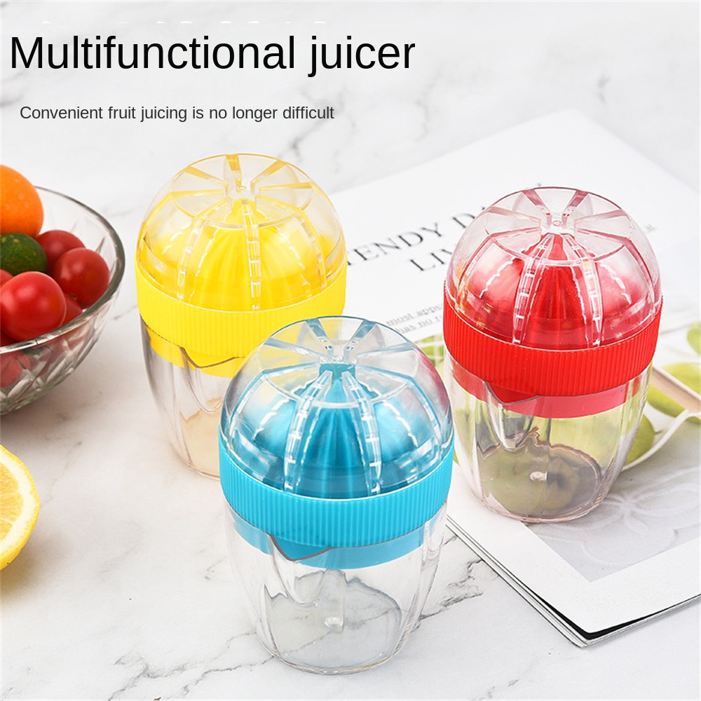 Juicer Manual Pemeras Lemon Pemeras Jeruk Pemeras Jeruk Tangan Portabel Penekan Buah dengan Corong Penuang Tangan Cangkir Jus Buah Aksesori Dapur