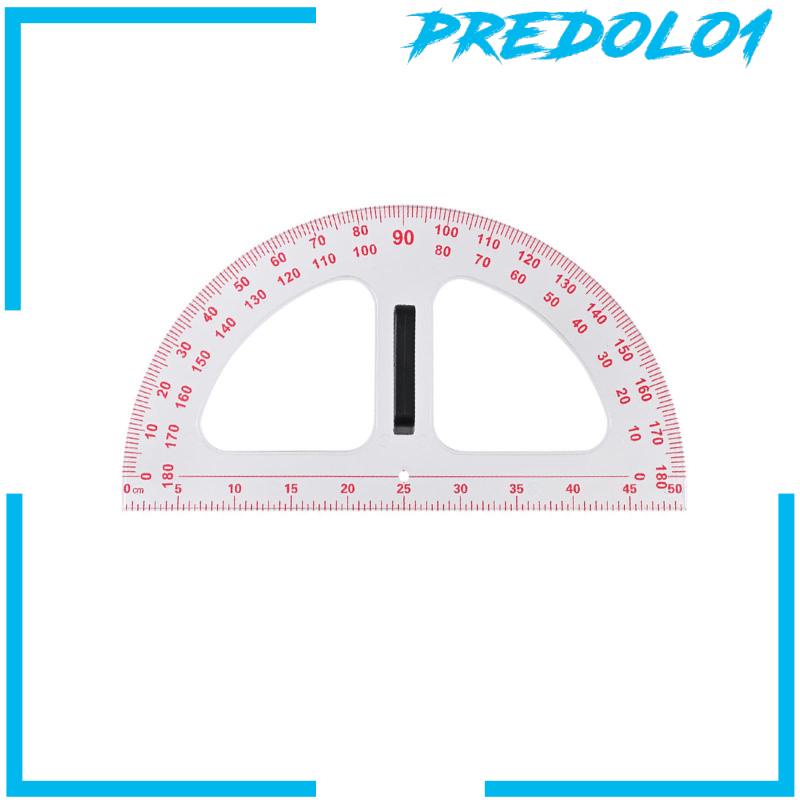 [Predolo1] Busur Derajat Busur Derajat Math Protractor Dengan Gagang Removable Gambar Carpenter 19.69inch