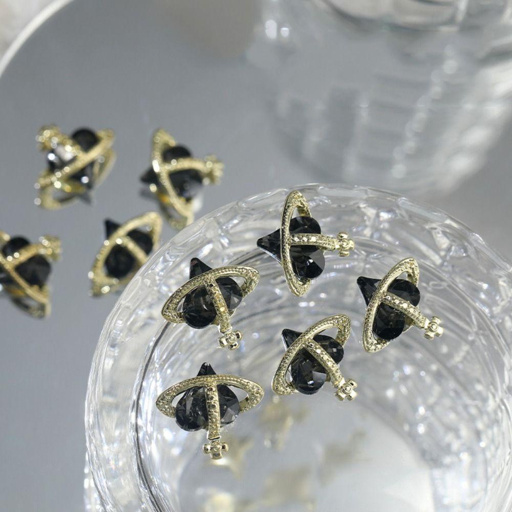 Mxbeauty Dekorasi Nail Art 3D Mewah Bengkok Cinta Hati Gaya Campur Berlian Insert Zirkon Manikur Perhiasan Aksesoris