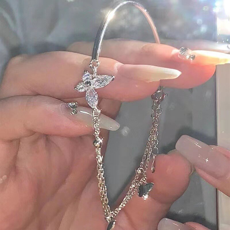 Gelang Kupu-Kupu Fashion Zircon Alloy Untuk Wanita
