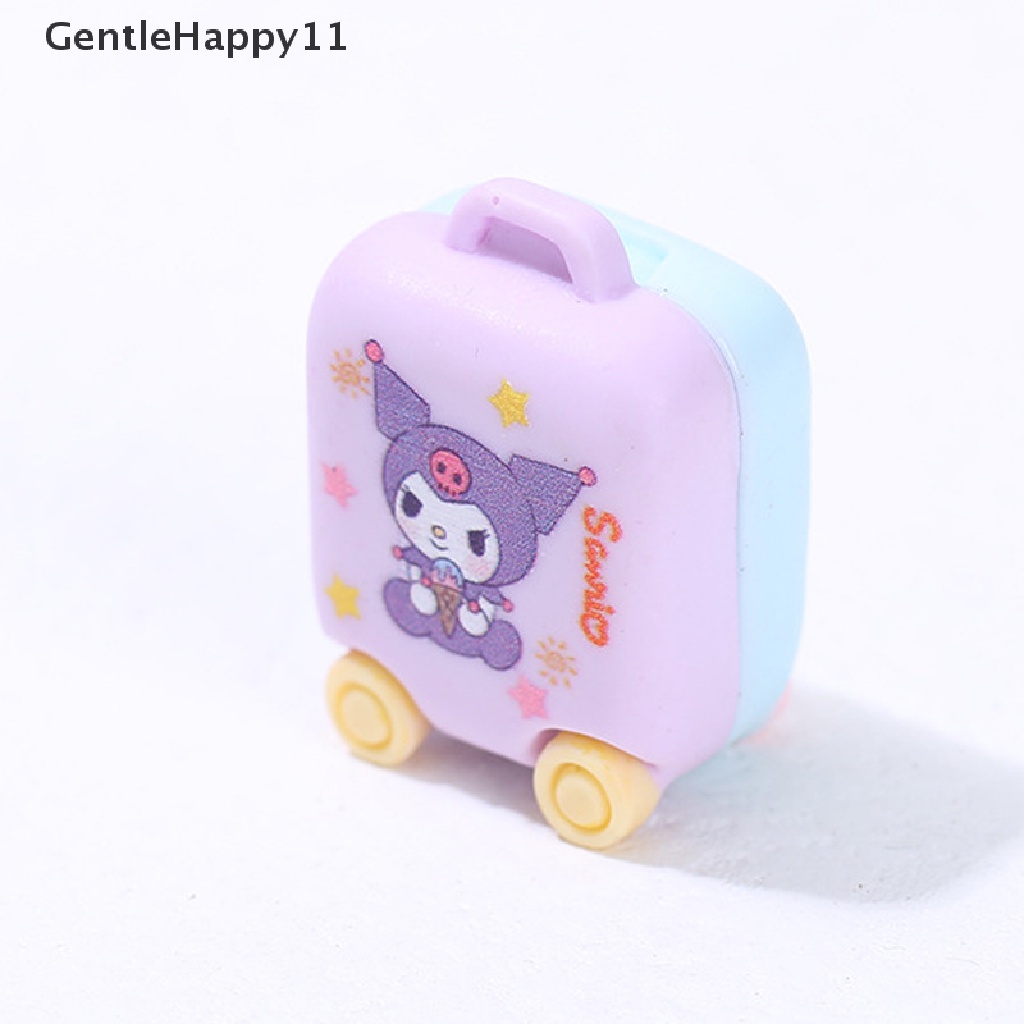 Gentlehappy 1PC Dekorasi Rumah Boneka model Koper Kartun Dua Sisi Tiga Dimensi id