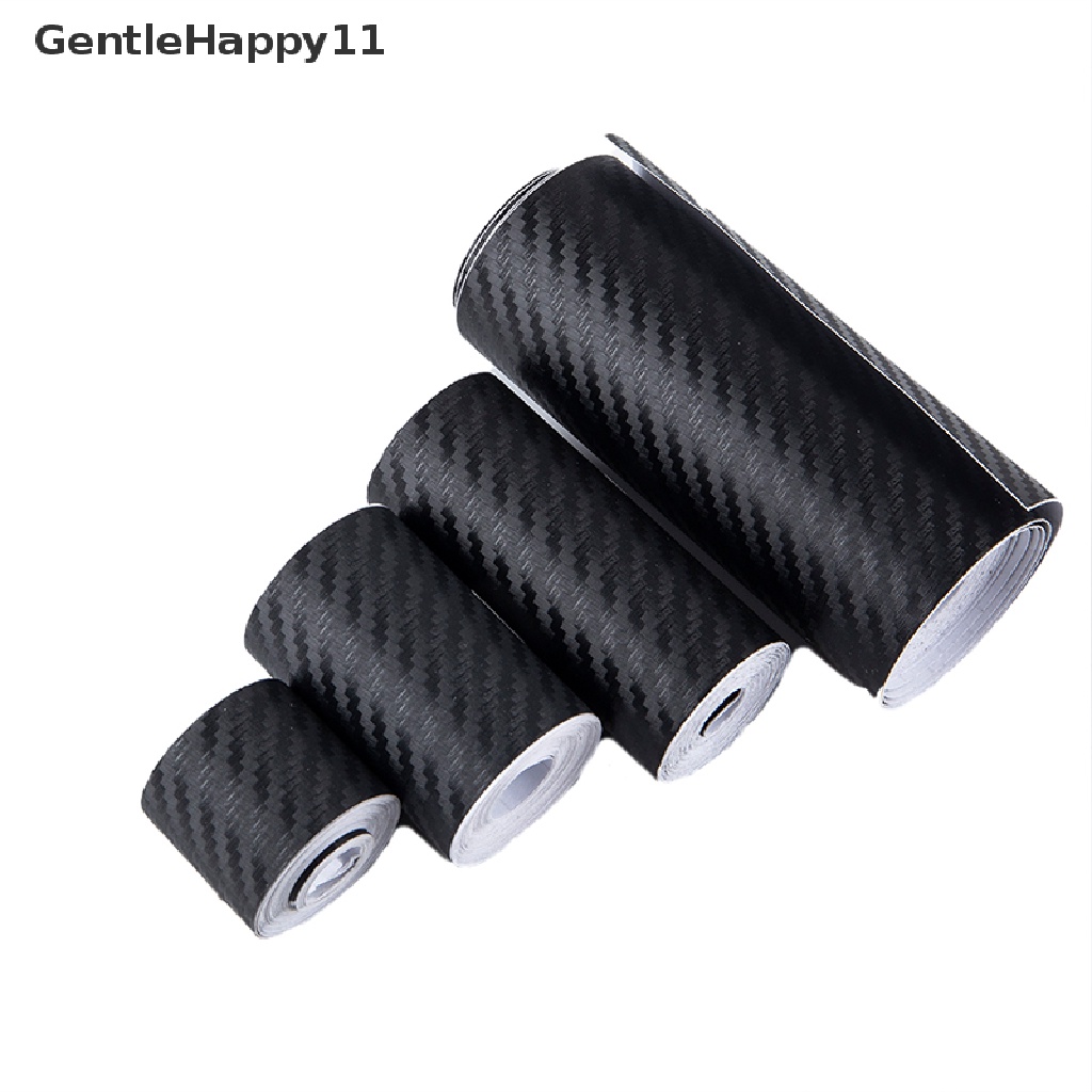 Gentlehappy 3D Carbon Fiber Stiker Mobil Tempel Pelindung Pintu Samping Anti Gores Tape Film id