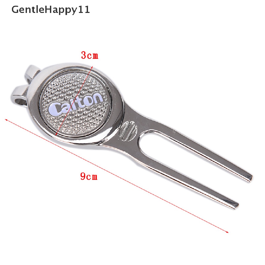 Gentlehappy 1Pcs Alat Reparasi Golf Golf Divot Repair Tool Magnet Dengan Klip Penanda Golf id