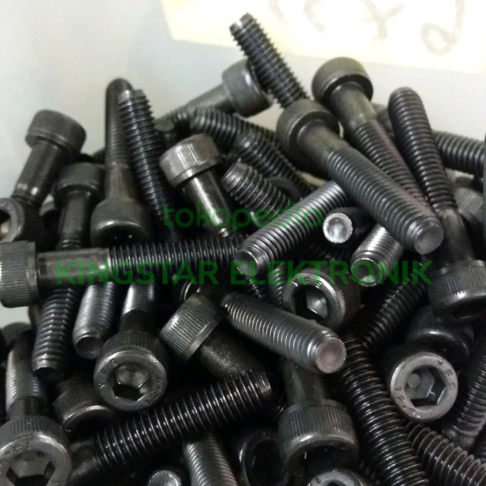 Baut L 6 x 35 Hitam 6mm x 35mm Speaker Kayu Triplek Besi