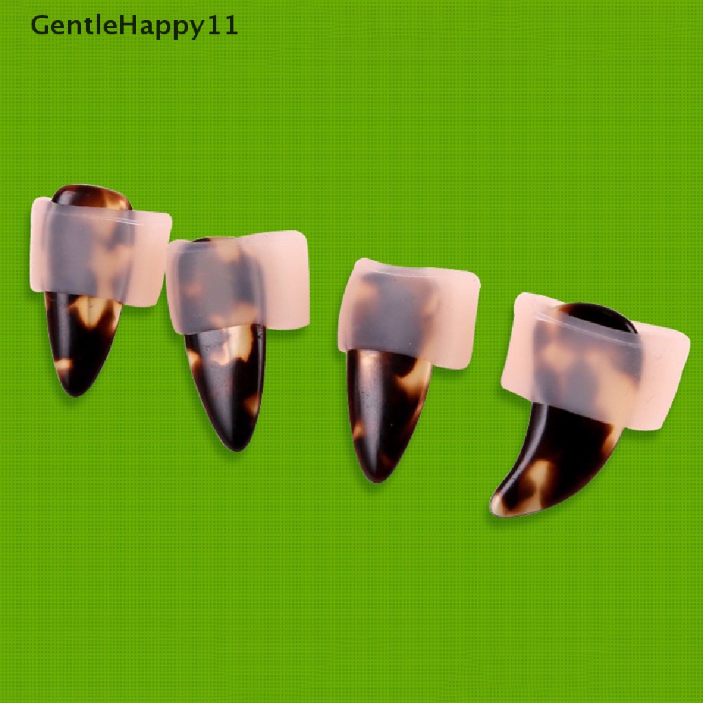 Gentlehappy 4pcs Guzheng Set Penutup Kuku Cina Zither Bermain Guzheng Praktek Nail Protect id