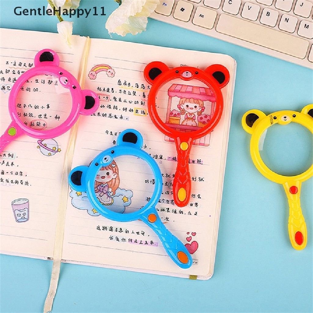 Gentlehappy 1Pc Kartun Hewan Kaca Pembesar Eksplorasi Belajar Anak Mainan Edukasi Magnifier Anak Percobaan Sains Mainan Anak Hadiah id