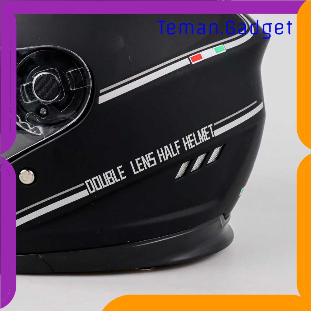 TG - OTO BYB Helm Motor Half Face Double Visor Helmet XL - BYB-730