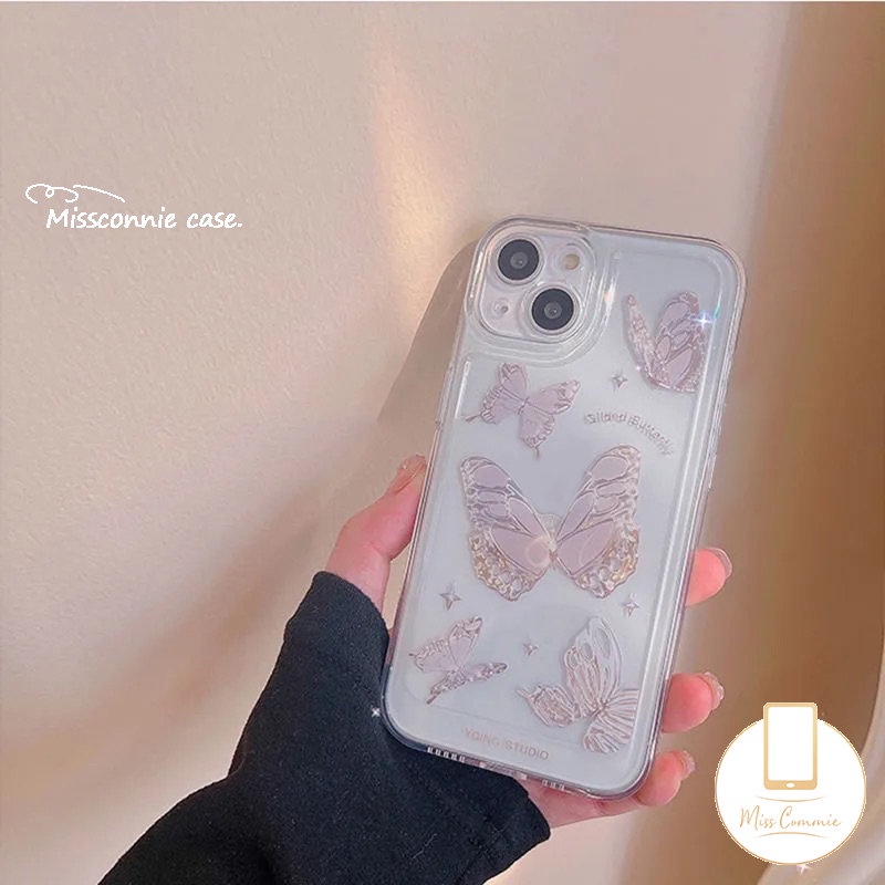 Ins Fantasy Butterfly Case Infinix Hot 10 20s 10t 20 9 8 10s 12i 11s 10s NFC Smart 4 5 6 Plus Hot 9 11 10 12 Play Note 12 G96 12 10 Pro 12 2023 Transparan Lembut Tpu Belakang Sarung