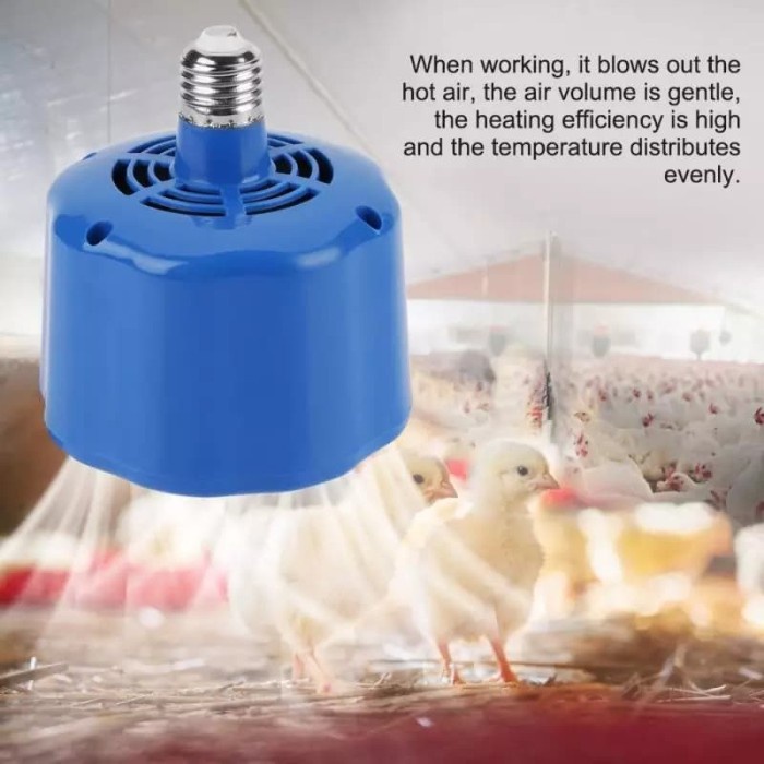 Kipas Blower Pemanas Reptil Unggas Kura Ayam Burung Kadal Ular Heater Fan Doc Anak Ayam