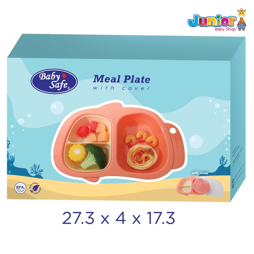 Baby Safe Meal Plate with Cover B375