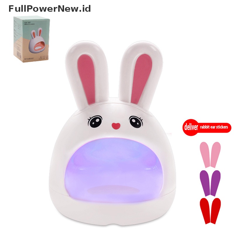 Power Lampu Kuku Kelinci Portabel USB Charging Lights Pengering Kuku LED UV Jari Tunggal ID