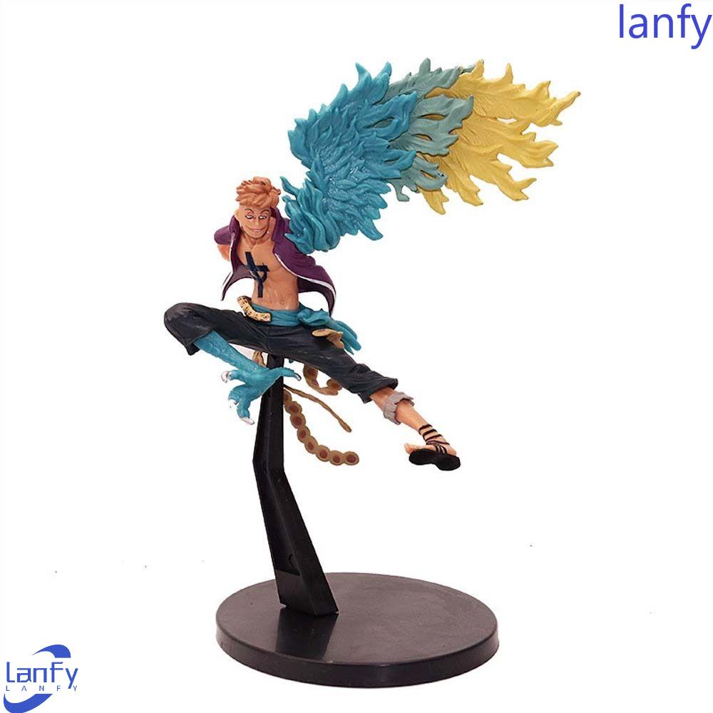 Lanfy Marco Action Figure Anime Jepang PVC Ornamen Desktop GK Manga Patung Top Battle Anime Figura Model