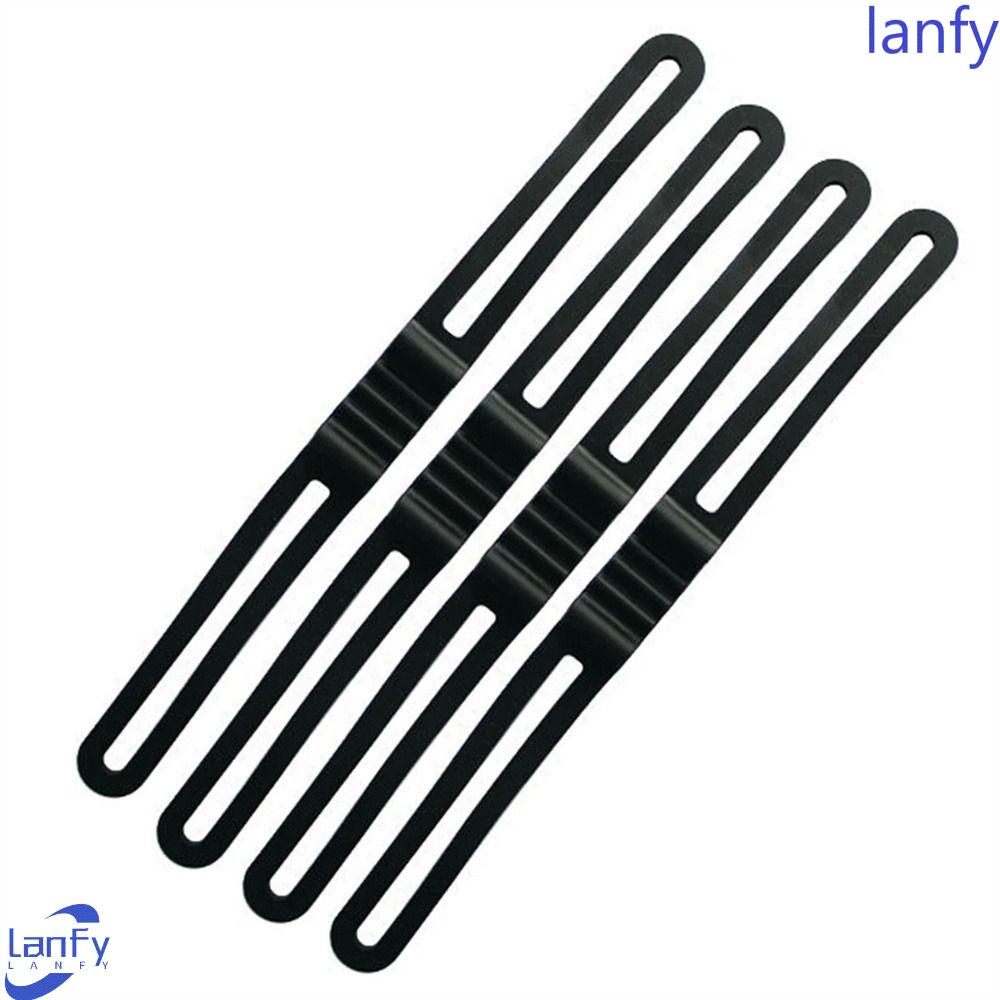 Lanfy Tali Lampu Sepeda 4 Pcs Aksesoris Sepeda Sepeda Jalan Motor Perban Sepeda Gunung Senter Sepeda Silicone Strap