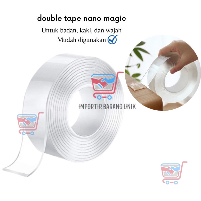 

IMB -D410- Double Tape Selotip Bening 2 Sisi Kuat