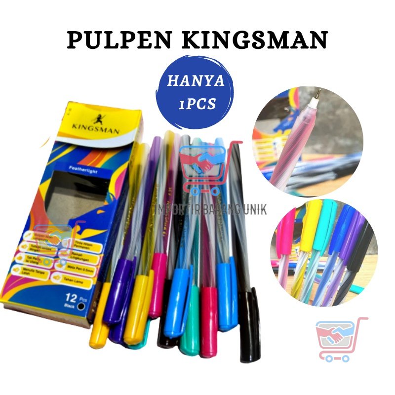 

IMB -F208- Pulpen Kingsman 1 Pcs - Alat Tulis Pulpen Tinta - ATK Pulpen Per-pcs