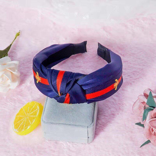 LDS B11 BANDO WANITA HAIRBAND ELASTIS MOTIF LEBAH AKSESORIS RAMBUT WANITA