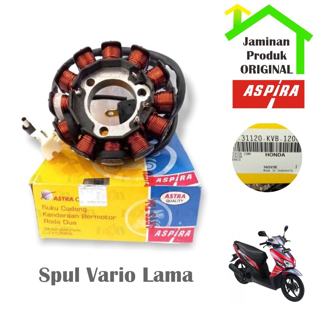 Aspira Spul Honda Vario Karbu Lama Stator Comp Magnet Pulser Spull Motor Matic