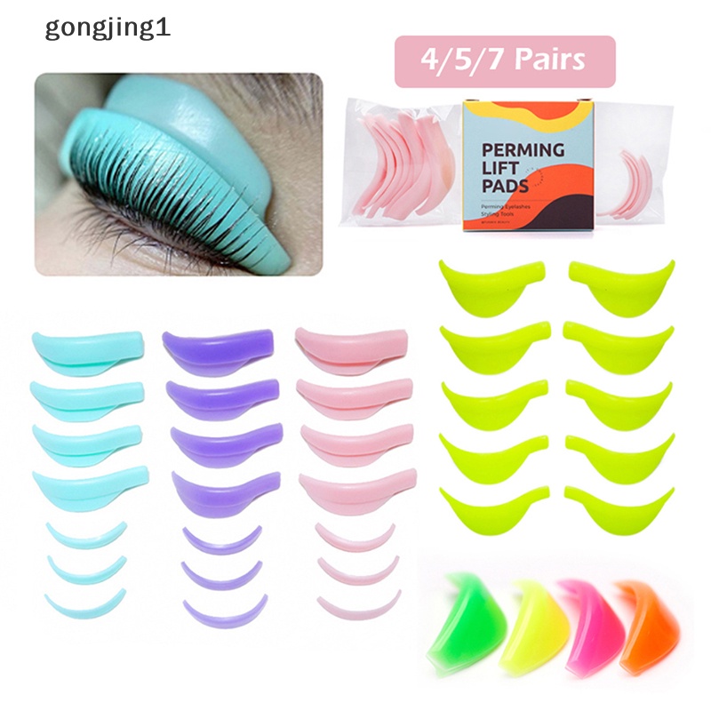 Ggg 4per5/7pasang Lash Lift Rod Pads Eyelash Perm Lift Silicone Pads Lifg Tools ID