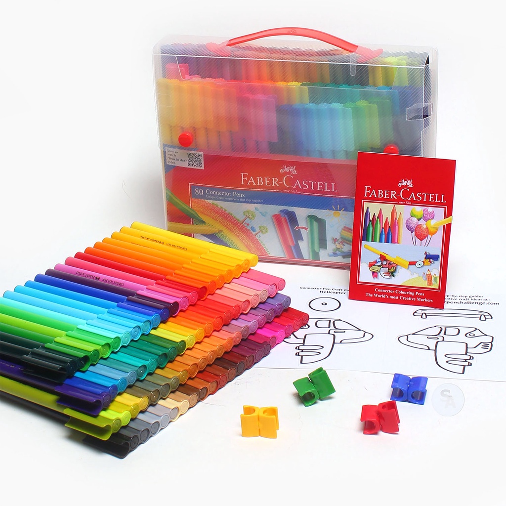 

FABER-CASTELL - Connector Pen 80 Colors Spidol Warna - Set