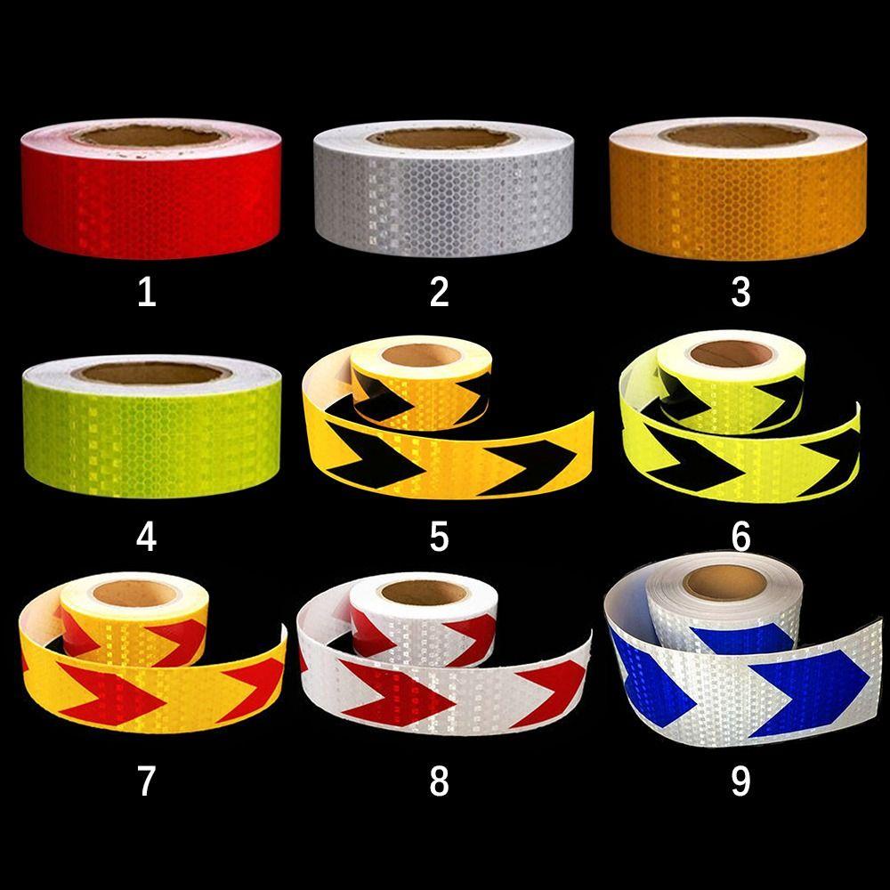 TOP Tape Tape Reflektif Mobil Film 5x300cm Motor Reflective Film Stiker Reflektif Self Adhesive Warning Strip