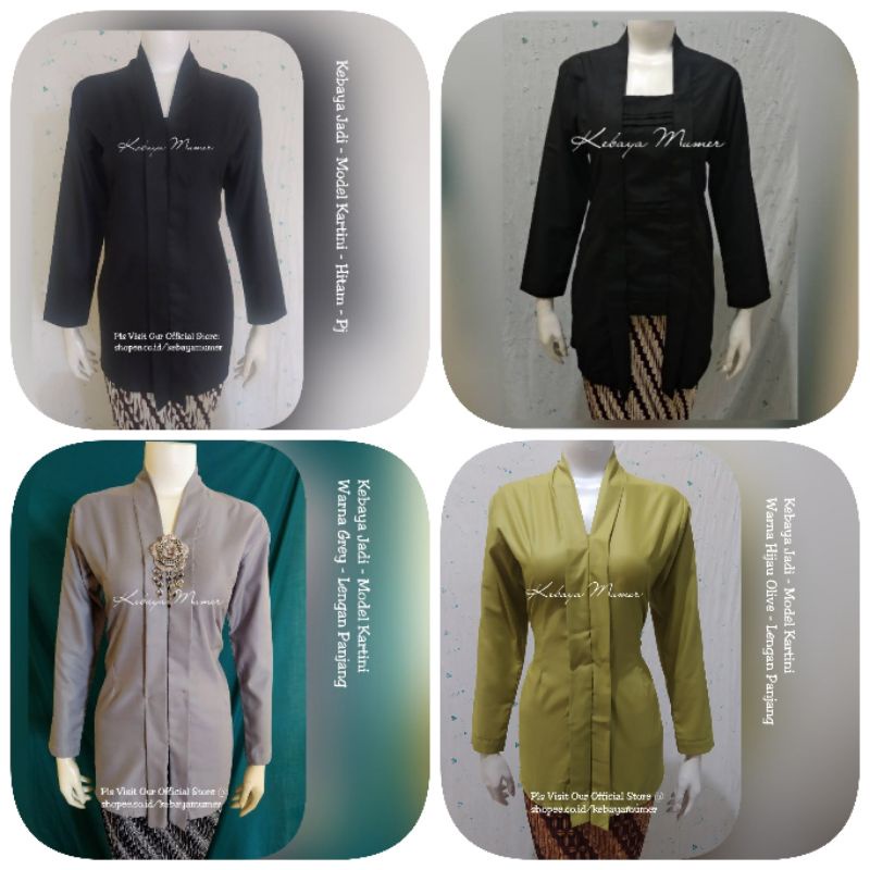 Lurik Kebaya Kutubaru Murah | Kebaya Kartini Hitam | Kebaya Kutubaru Opnesel | Kebaya Murah