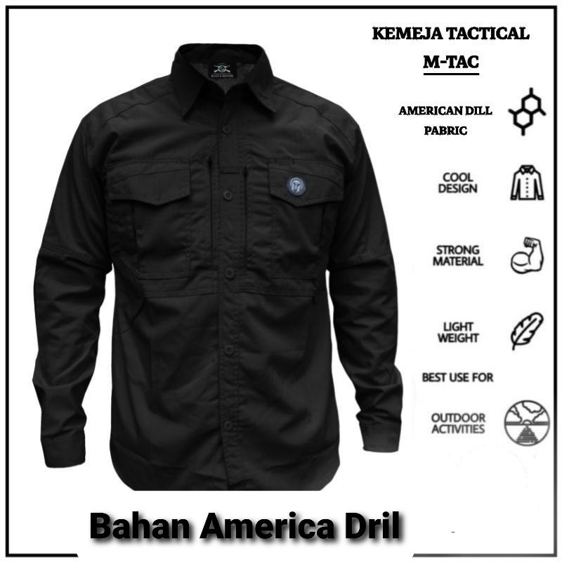 Grosir Kemeja Tactical M_TAC Lengan Panjang//Kemeja Tactical Outdoor//Kemeja Lapangan