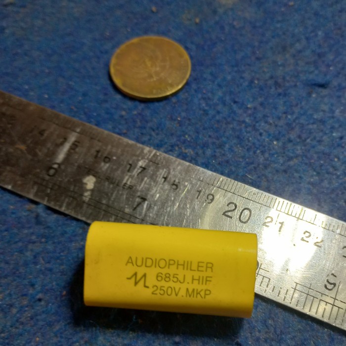 kapasitor audiophiler 6,8uf 250v 6,8 capasitor audio philer 685j 685