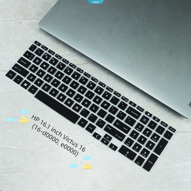 Cover Keyboard Laptop Untuk HP 16.1 Inch Victus 16 (16-d0000, E0000) Soft Comfort Silikon Pelindung Kulit Film TPU Clear Film Silicone Cover [ZK]