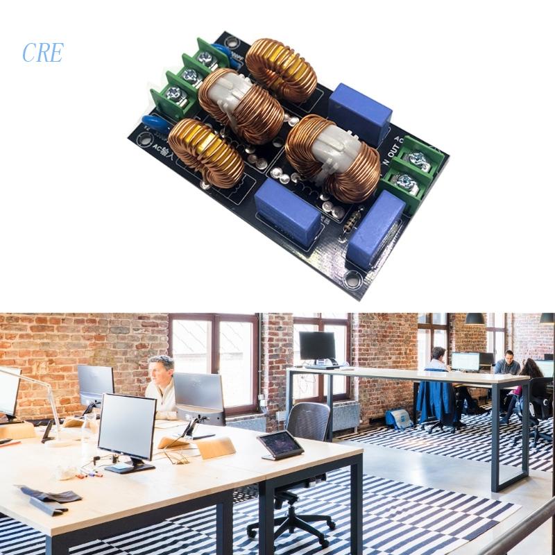 Cre 4A 10A 20A EMI Modul Filter Interferensi Interferensi Elektromagnetik AC EMC FCC 110V220V Anti Gangguan Daya Tinggi Power Sup