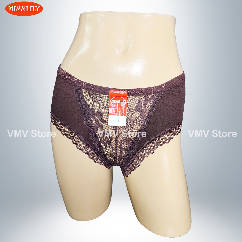 Celana Dalam Wanita Import Misslily 3368 Renda Sexy CD Wanita Brukat Miss Lily Original Lingerie Dav