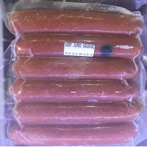 

Sosis Sapi Jumbo Organik 500g / Organic Jumbo Beef Sausage 500g (CitraFood)