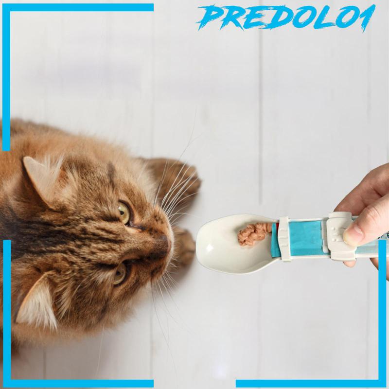 [Predolo1] Cat Strip Squeezer Kitty Treat Dispenser Alat Untuk Makanan Basah Sendok Makan Hewan Peliharaan