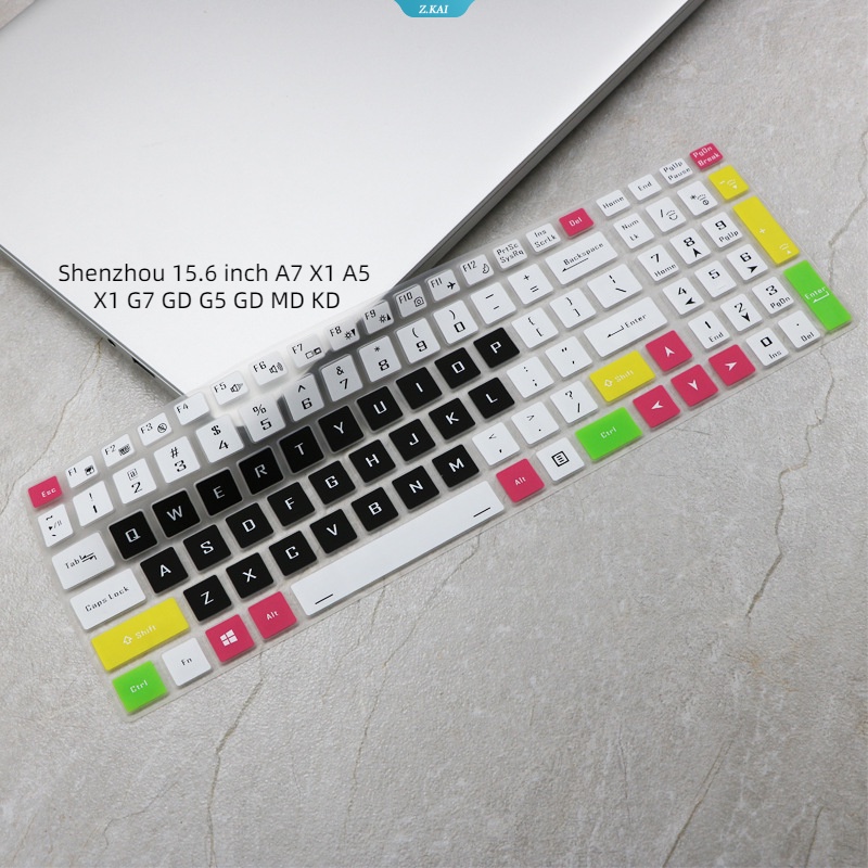 Keyboard Laptop Tahan Air Kualitas Tinggi TPU Film Pelindung Shenzhou 15.6 Inch A7 X1 A5 X1 G7 GD G5 GD MD KD Keyboard Silikon Cover Pelindung Film Tahan Debu [ZK]